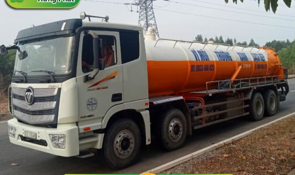 Cho thuê xe bồn vận chuyển bùn vi sinh chất lượng, giá rẻ