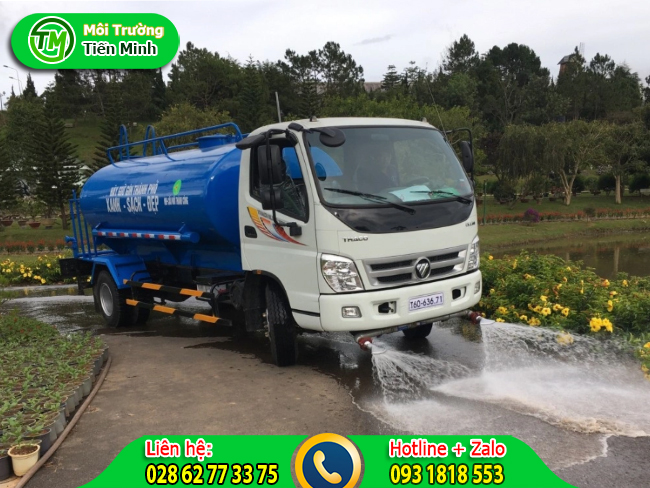 Cho thu&ecirc; xe bồn chở nước tưới c&acirc;y