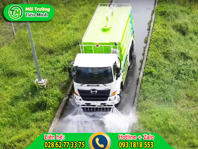 Cho thu&ecirc; xe bồn tưới nước rửa đường với gi&aacute; rẻ nhất