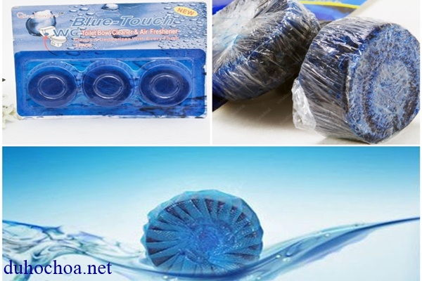 Vi&ecirc;n khử v&agrave; tẩy m&ugrave;i h&ocirc;i nh&agrave; vệ sinh Blue - Touch